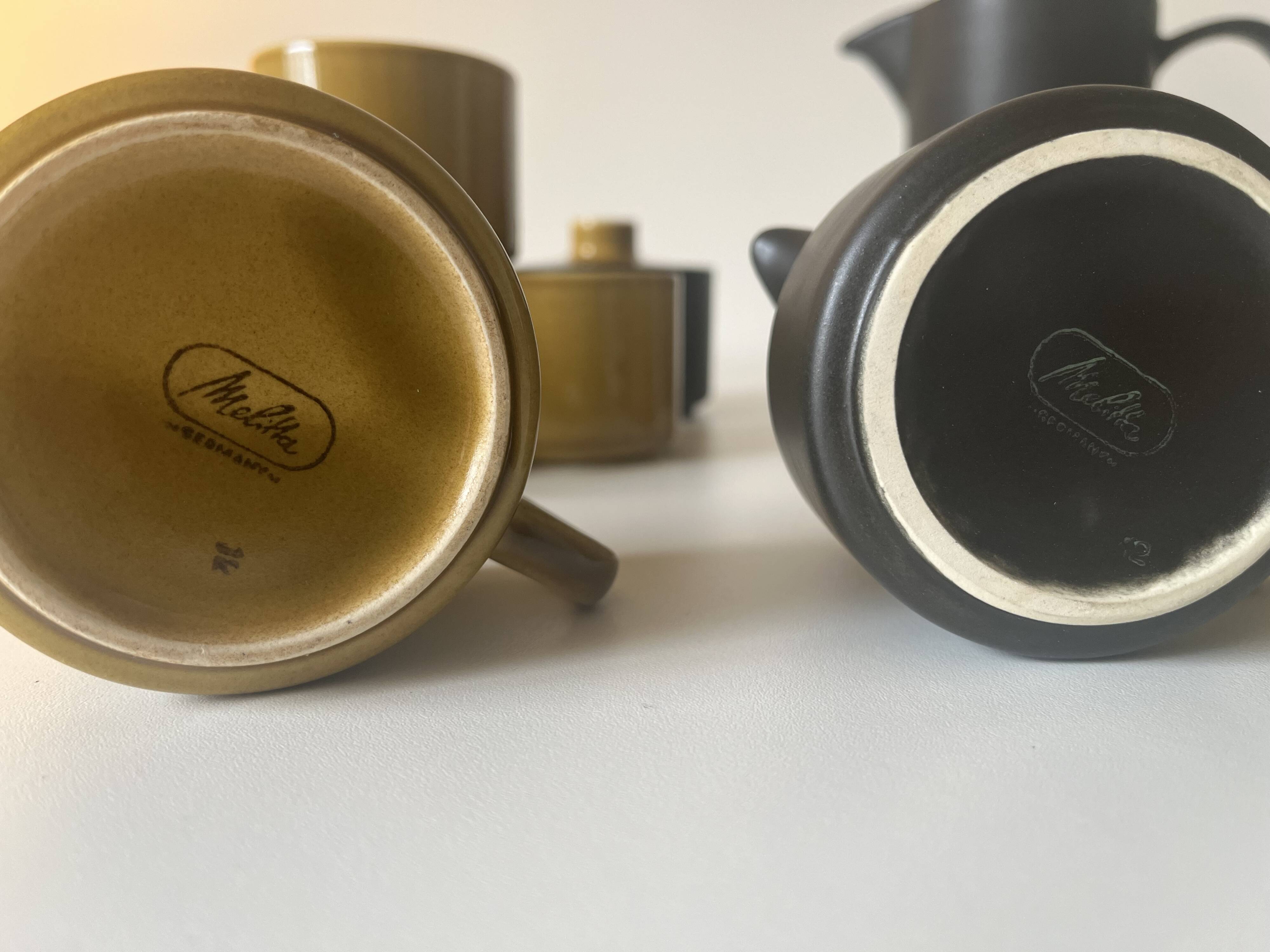 70s/80s coffee service from the Melitta Germany brand