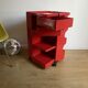 Boby red server by Joe Colombo editions Bieffeplast made in Italy