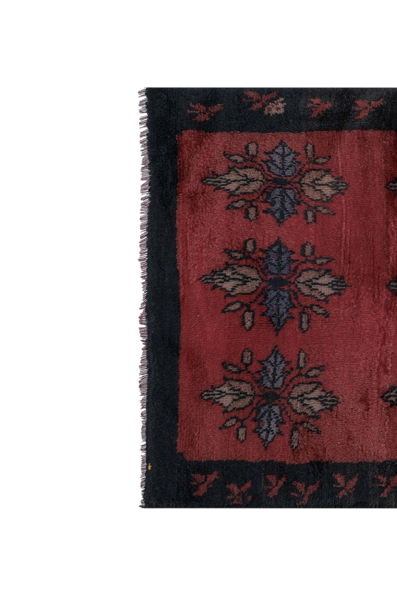 Tapis vintage turc de oushak tissé à la main 108x163 cm