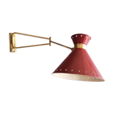 Diabolo wall sconce by René Mathieu for Lunel