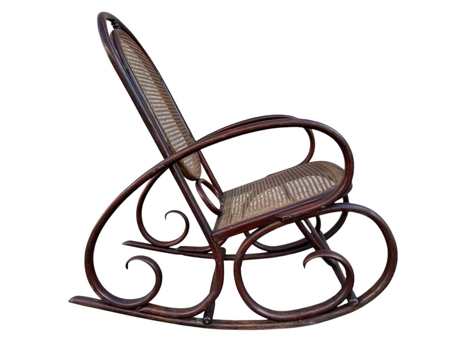 Set of 2 Thonet 19's Style Rocking Chairs