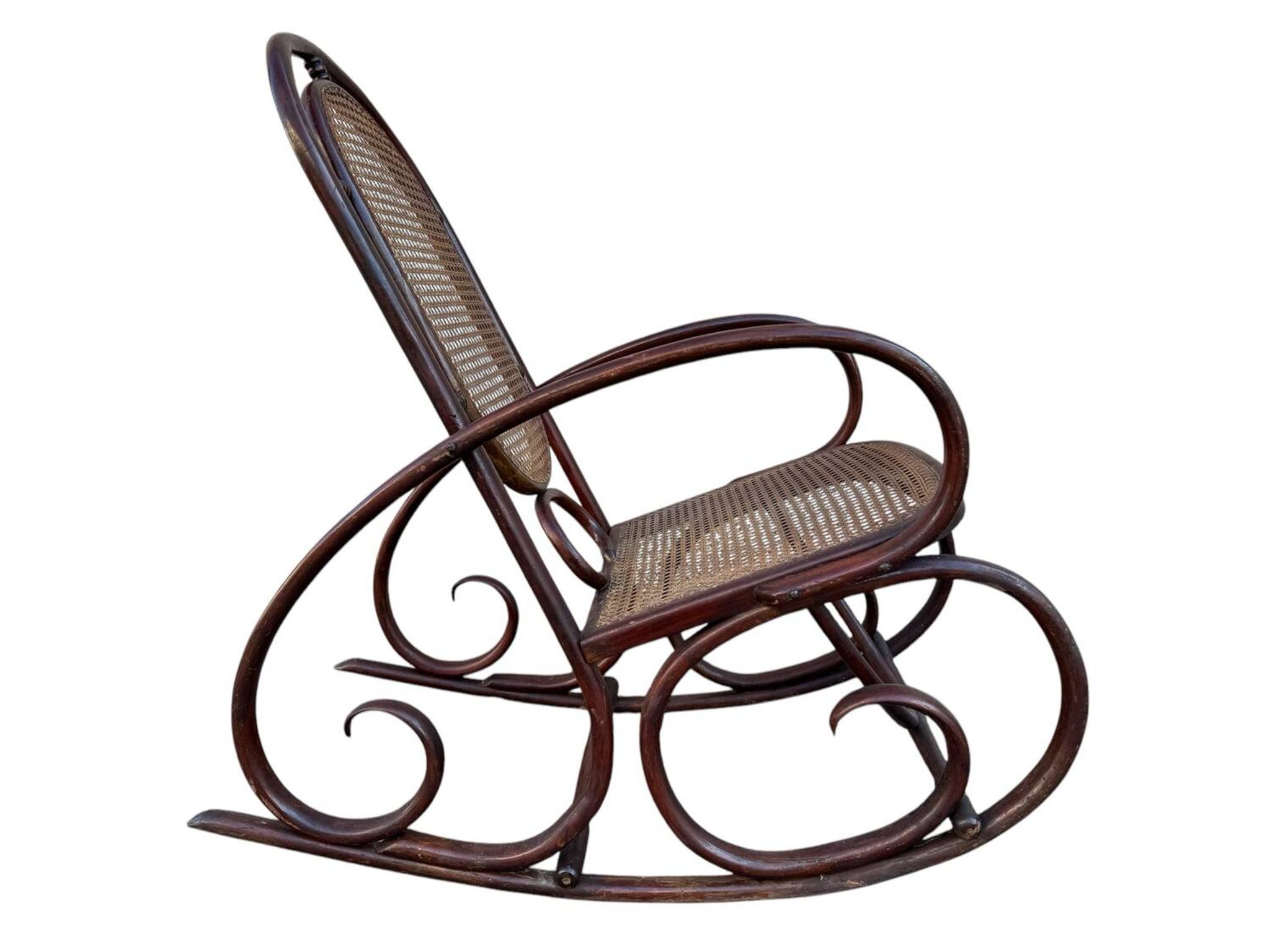 Set de 2 Rocking-chairs Style Thonet 19’s