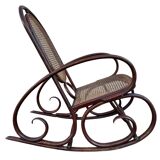 Set of 2 Thonet 19's Style Rocking Chairs