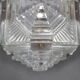 Pair of brutalist glass wall sconces by Kamenický Šenov, Czechoslovakia, 1970s