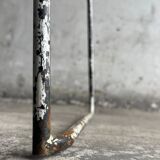 White Lacquered Steel Omstak Chair by Rodney Kinsman for Bieffeplast (1971) Industrial Sled Base