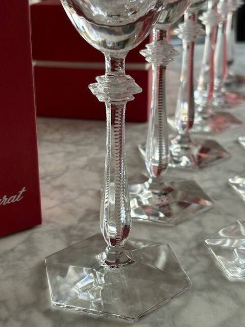 Verres cristal baccarat arcade - eau et vin