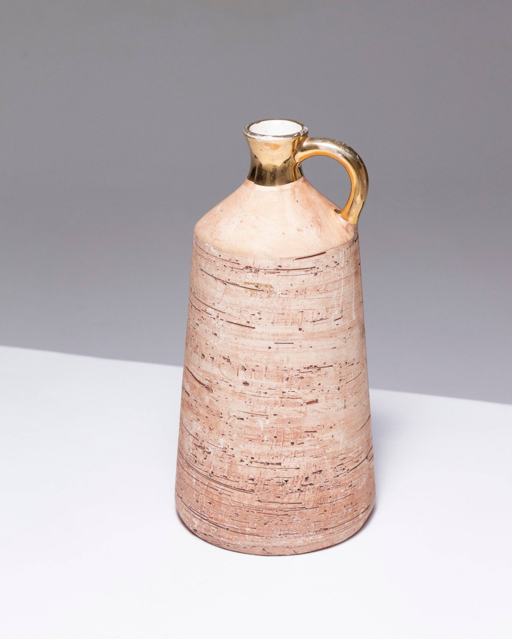 Cork earthenware jug, ravelli, 1950s