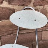 Set of 4 mismatched formica chairs 60s