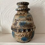 Large brutalist ceramic vase from West Germany, 1960s/1970s