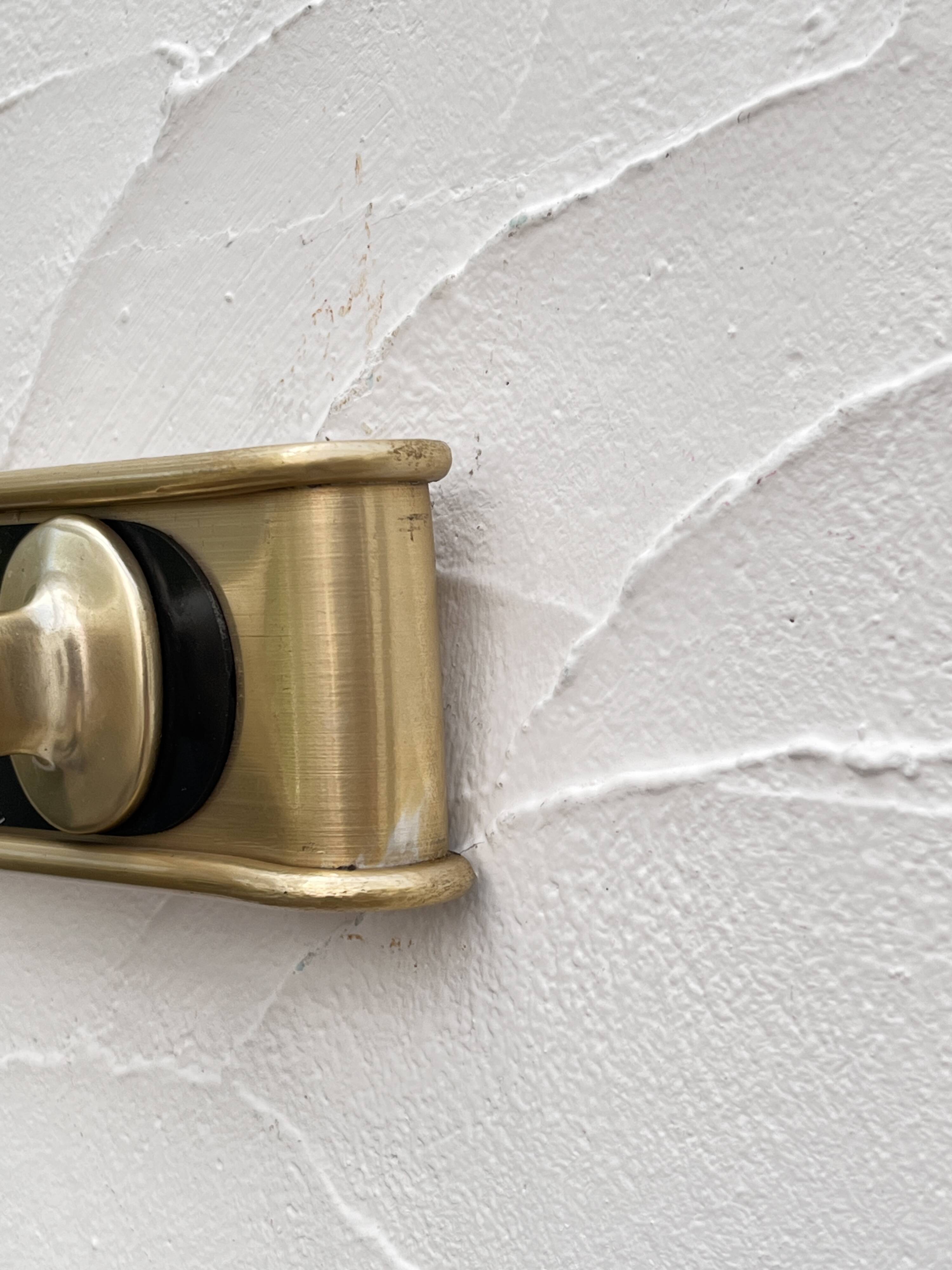 Gold aluminum coat rack