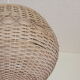 Rattan ball pendant light, 1960s