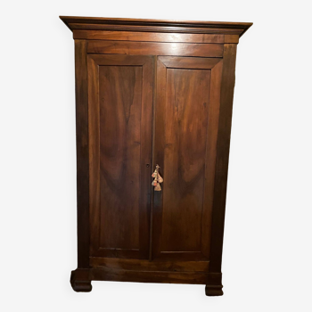 Louis philippe cabinet in walnut 19th century with shelves
