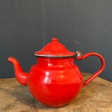 Enamelled teapot