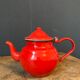Enamelled teapot