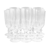 Set of 12 glasses champagne flutes, 1940
