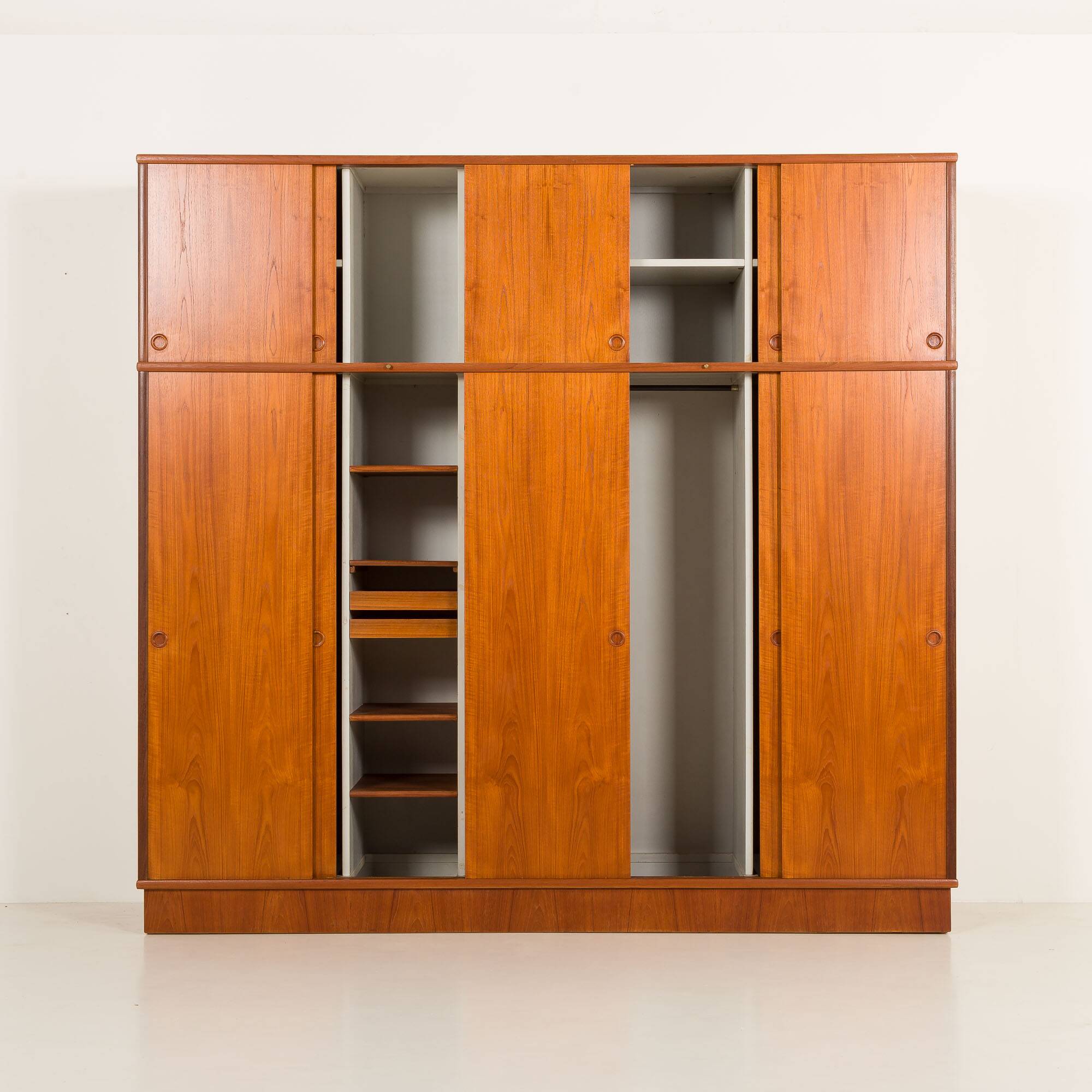 Melvin Mikkelsen extra large wardrobe in teak, Denmark 1960s