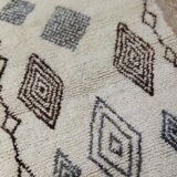 Handmade wool Berber rug 172x87cm