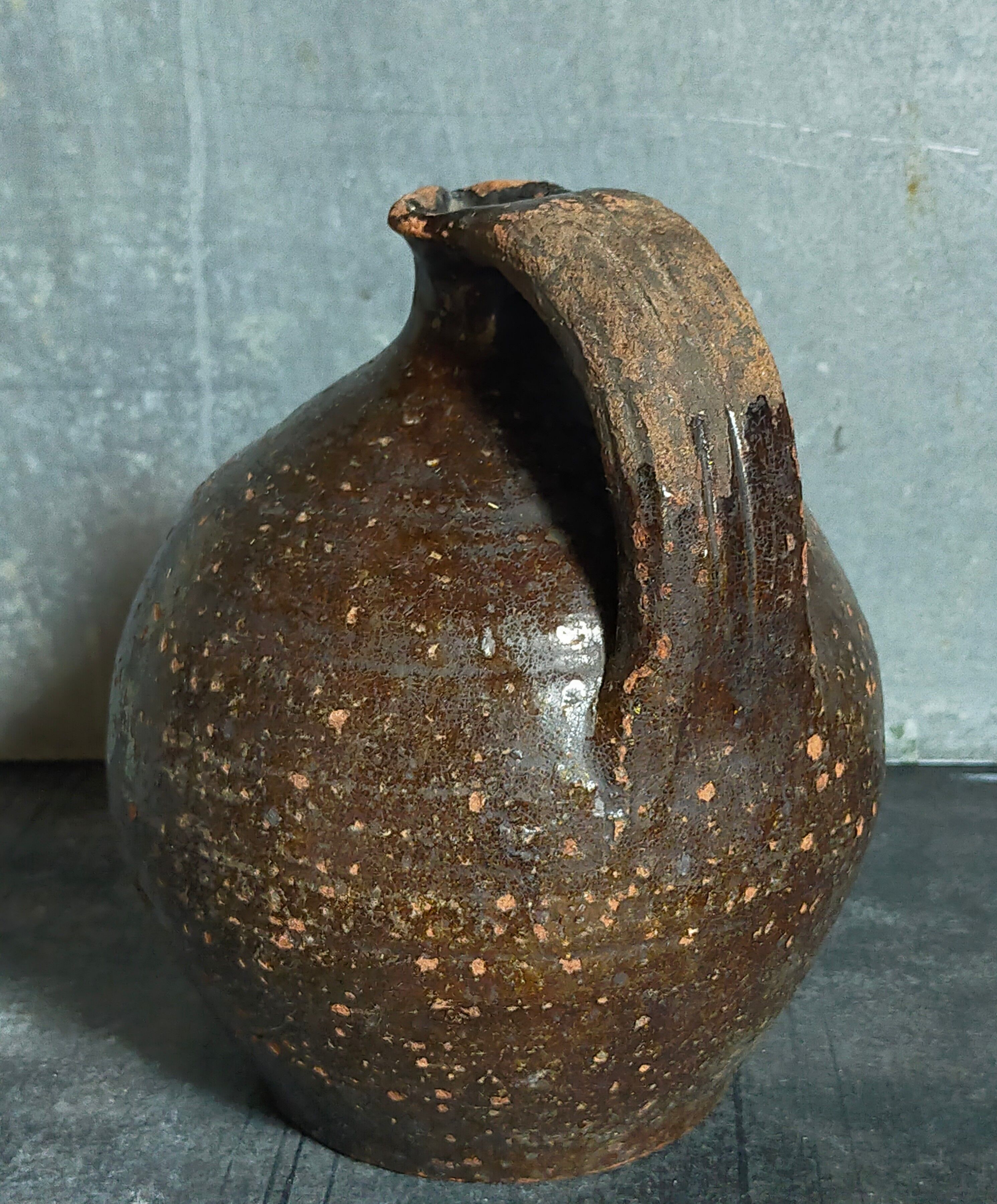 Poterie traditionnelle art-populaire terre émaillée XIXème