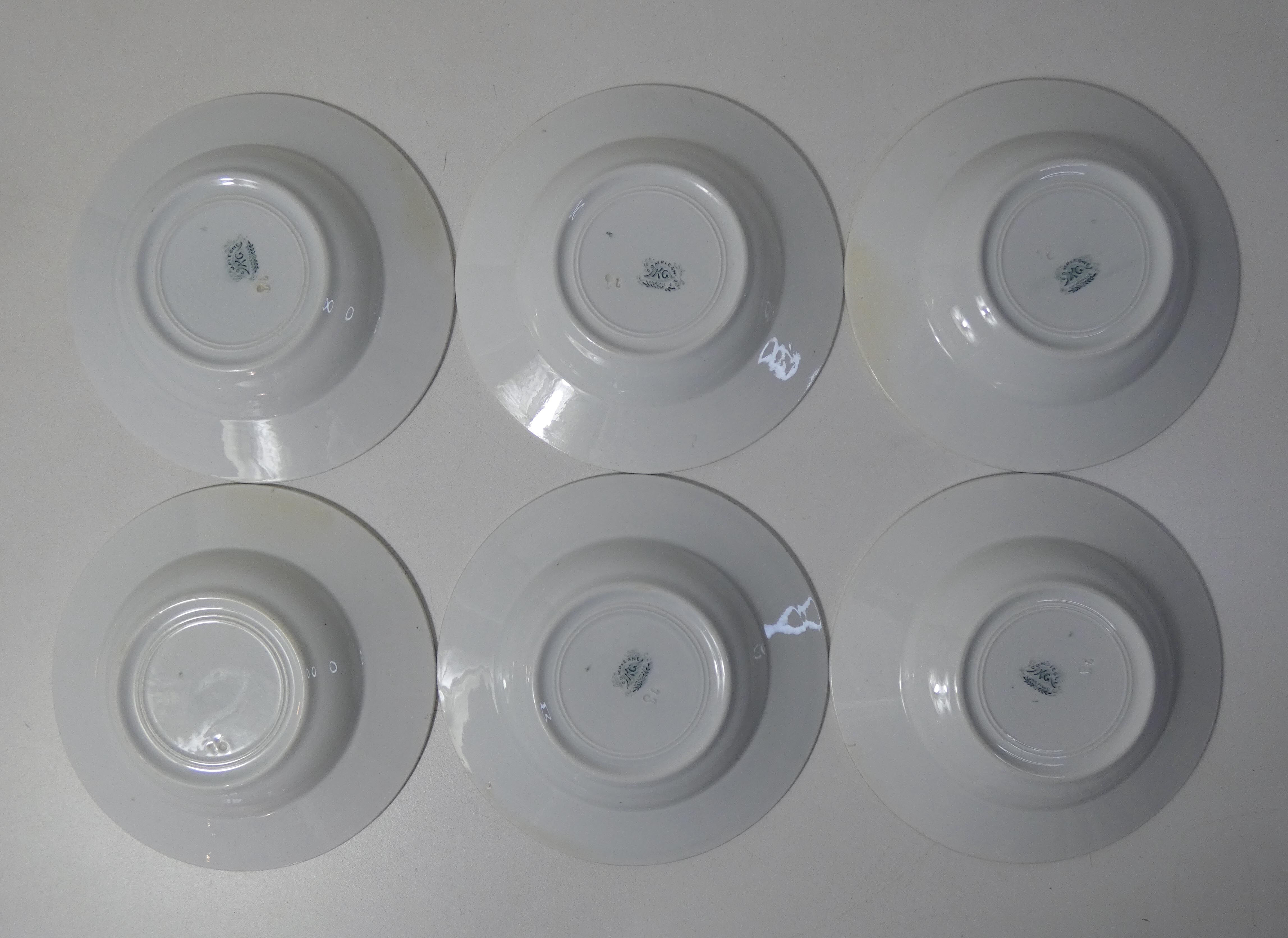 6 hollow plates compiegne, terre de fer