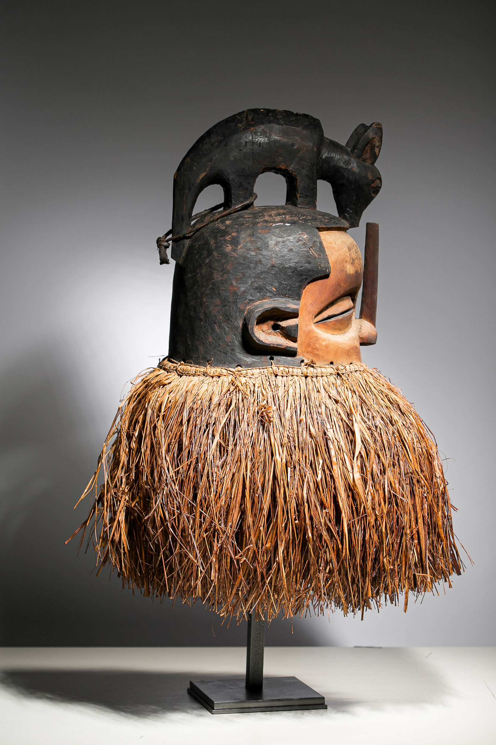 African mask Yaka Suku - Ethnic decoration of Congo