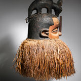 African mask Yaka Suku - Ethnic decoration of Congo