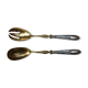 Filled silver salad serving cutlery, minerva hallmark
