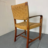 High quality Scandinavian Style Wood and Rope Armchair, 1970s