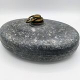Old metal hot water bottle