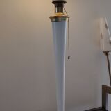 Art deco lamp lita 1960 white and brass
