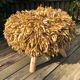 Spaghetti wool pouf