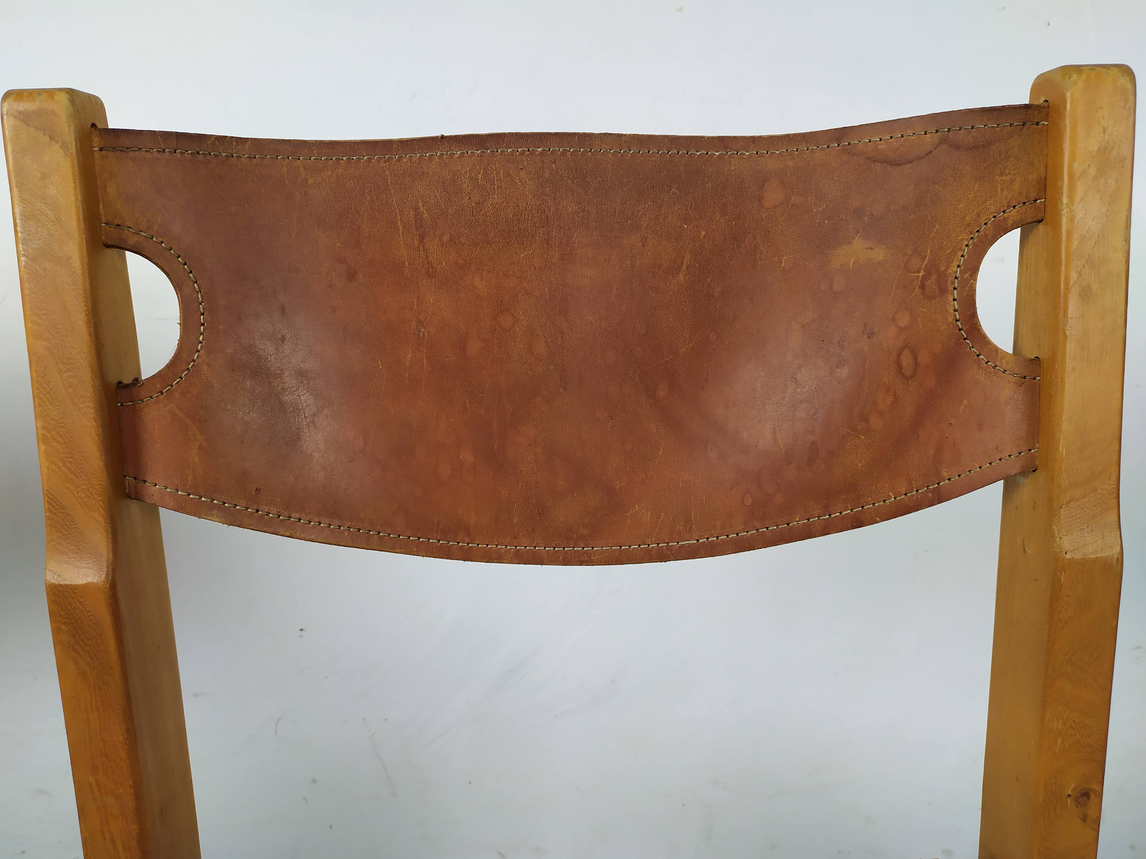 Regain homemade leather chairs