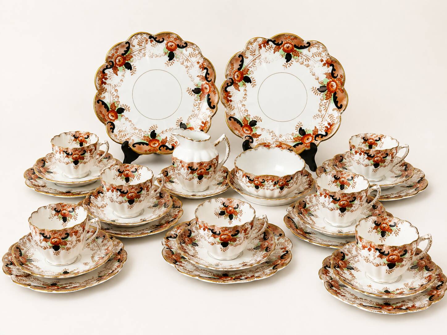 Antique Art Deco Melba China England tea set for 8