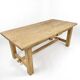 Large farmhouse table in solid ash