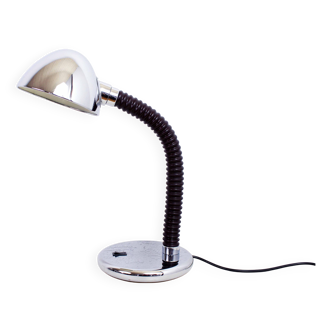 Chrome metal desk or side lamp