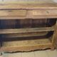 Rustic antique buffet in solid wood with 2 drawers.