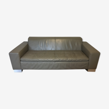 Habitat Leather Sofa