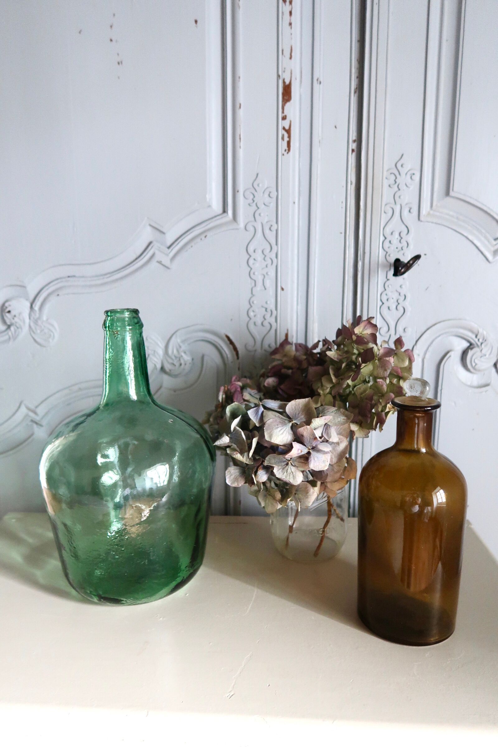 Dame-jeanne en verre verte 5 litres