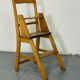 Vintage aesthetic Metamorphic library stairs chair, 1930s