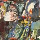 Original Swedish Oil on Canvas – “Abstract Composition” by Valter Gibson – Dated 1965 – Vintage & Framed