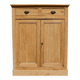 Superb antique Parisian sideboard in solid ash, industrial furniture style.