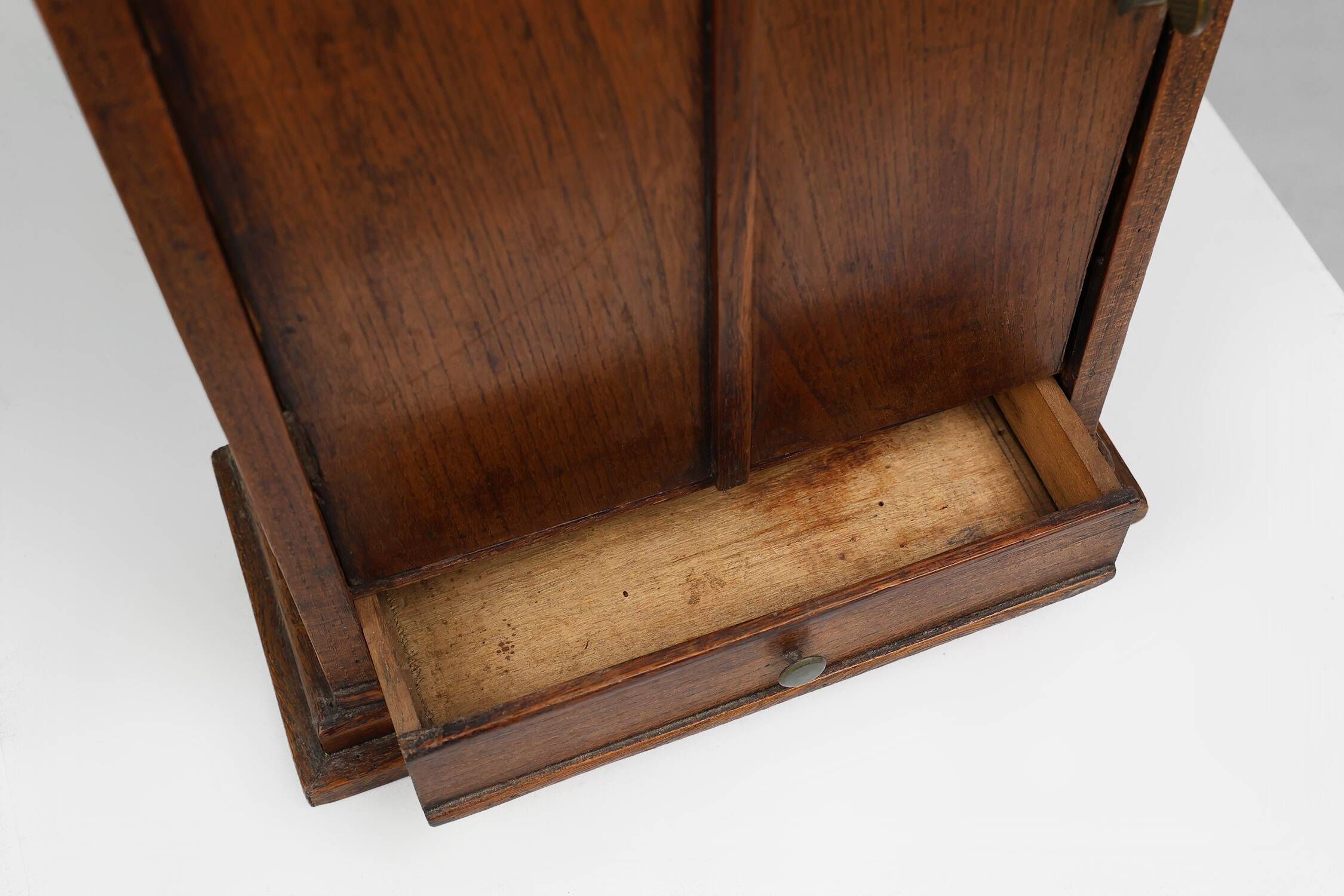 French Art Deco shaving cabinet in wood from the 1930