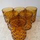 Série de 6 verres Pernod des années 70