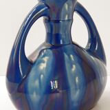 Vase vintage en grès flammé