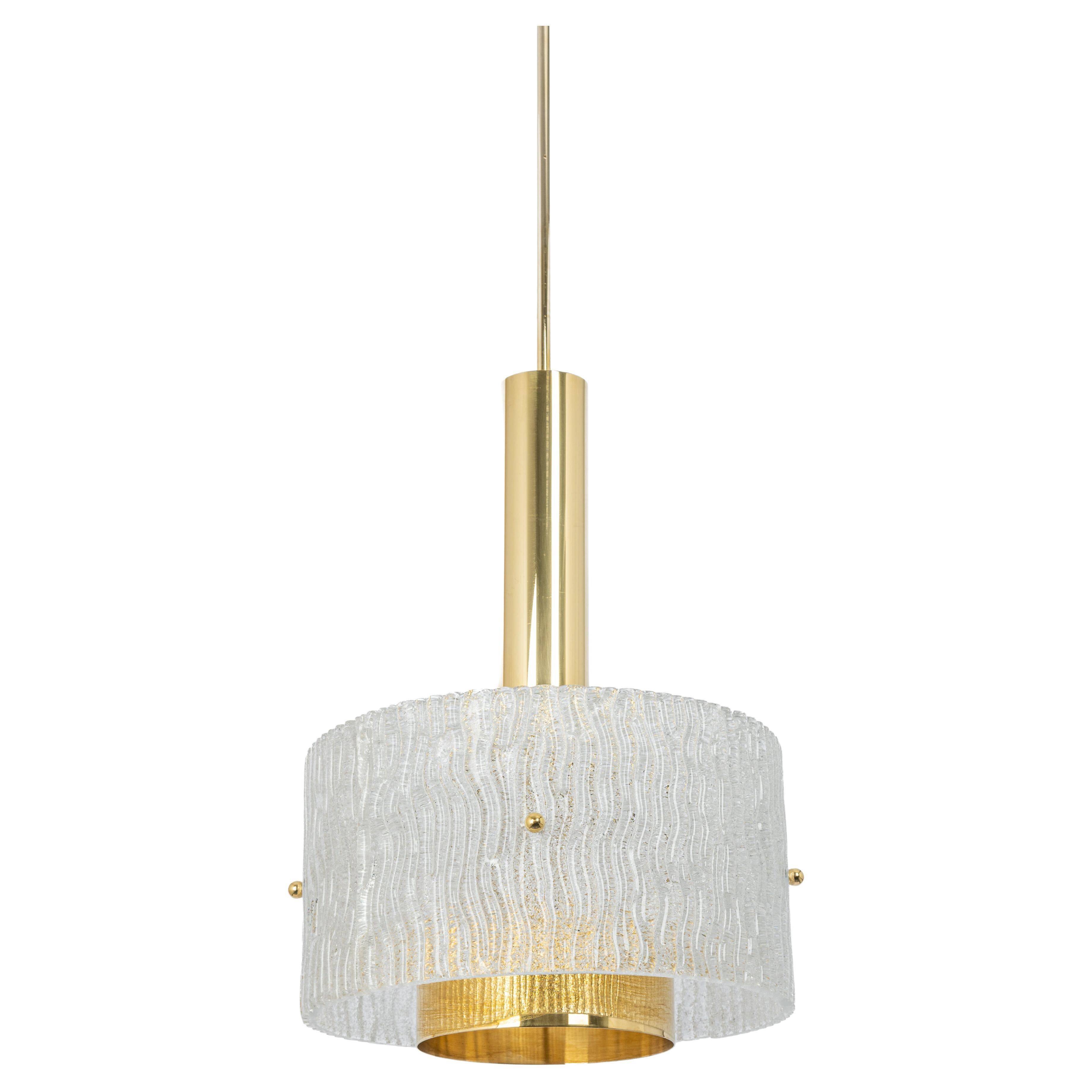 Large Murano hanging lamp by Hillebrand, 1970s