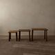 Vintage Oak Nesting Tables (Set of 3) – Rustic Modernist Side Tables, 1970s