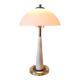 1980s vintage mushroom lamp in brass