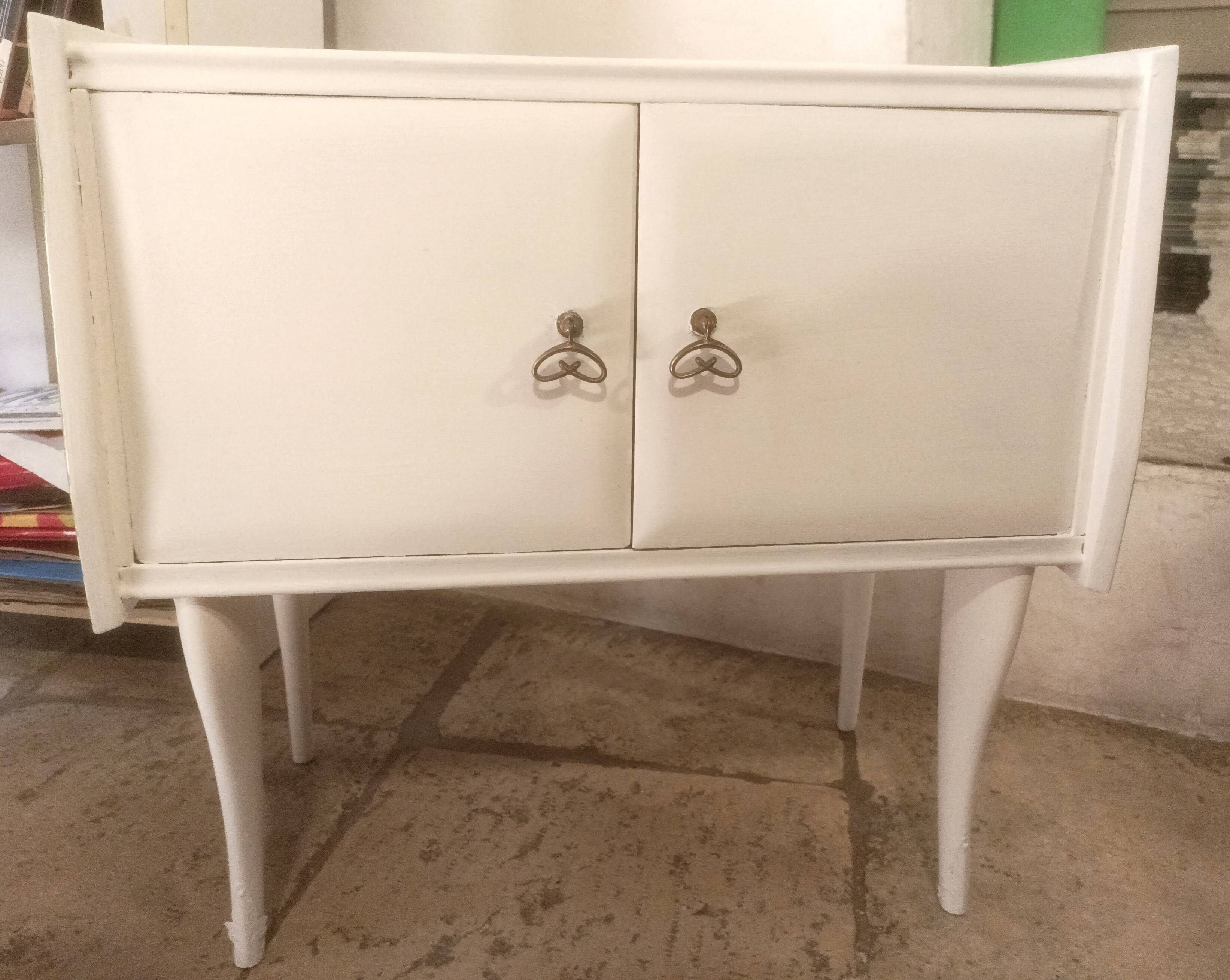 Vintage wooden bedside table