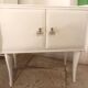Vintage wooden bedside table