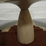 Travertine design round table Peter Dreanert 1970