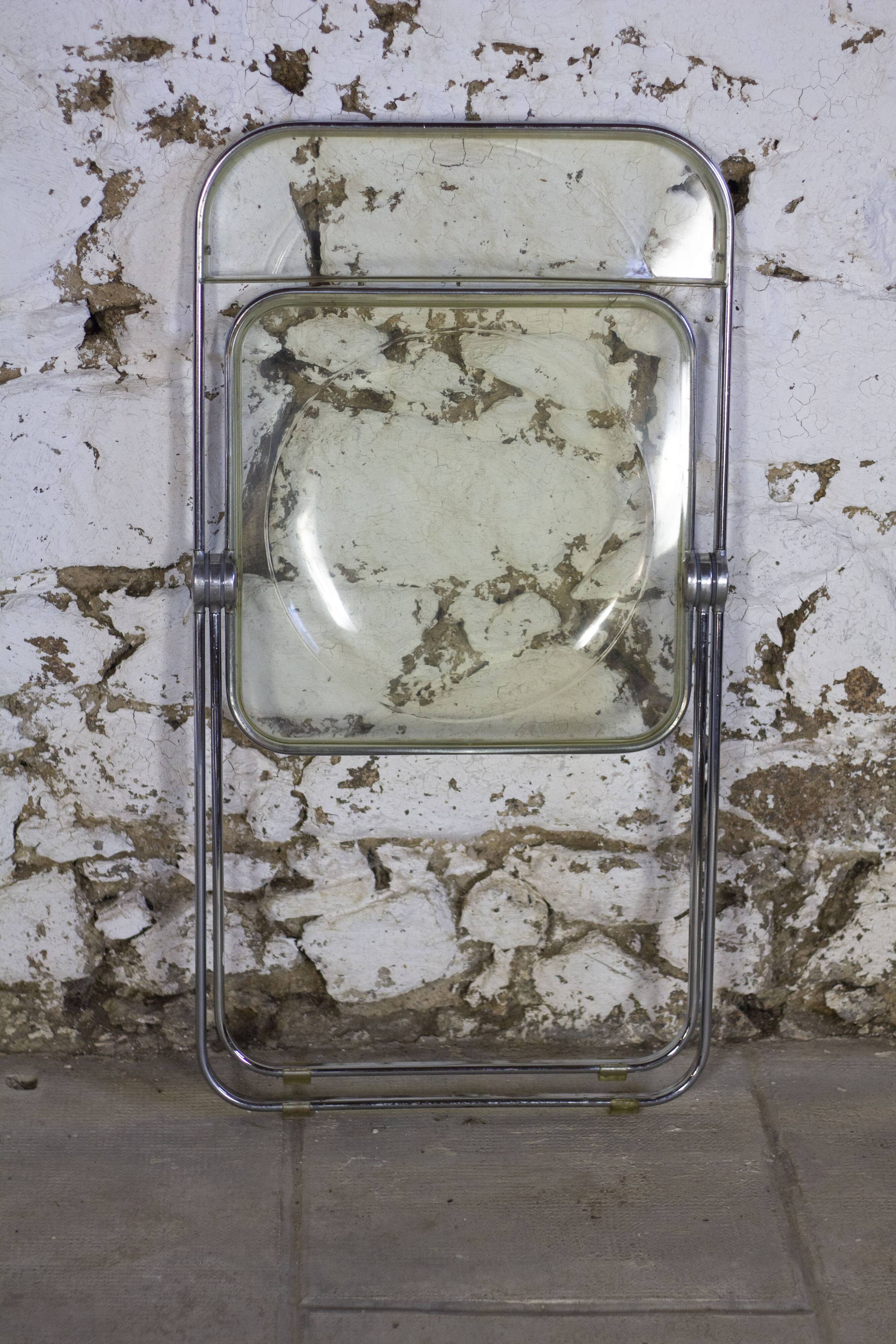 Folded chair by Giancarlo Piretti for Anonima Castelli, 1970